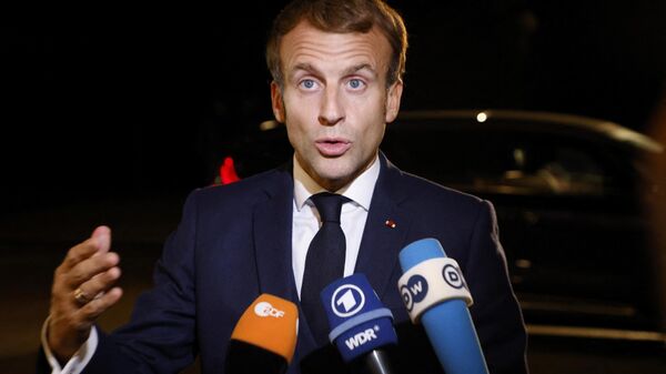 Emmanuel Macron au sommet européen en Slovénie - Sputnik Afrique