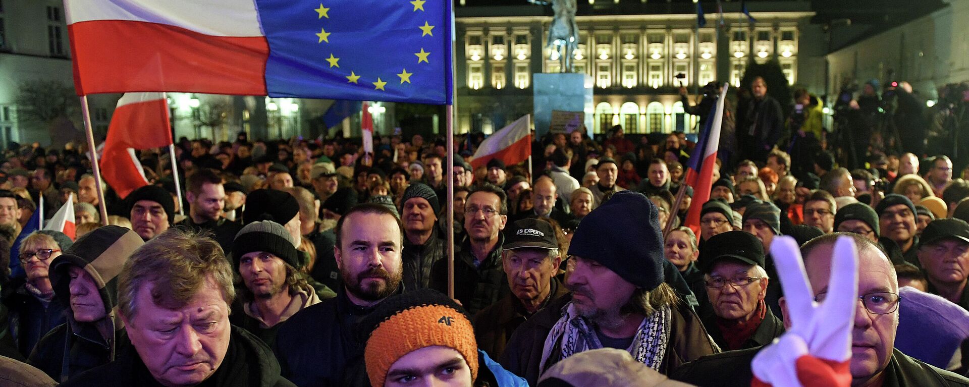 Manifestation à Varsovie, 24 novembre 2017. (JANEK SKARZYNSKI / AFP) - Sputnik Afrique, 1920, 08.10.2021