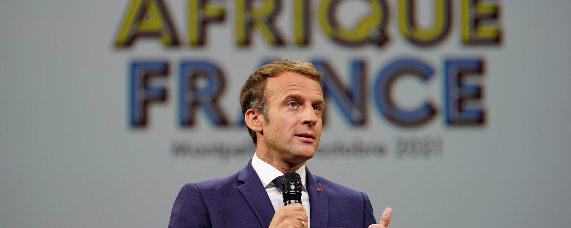 Emmanuel Macron au Sommet Afrique-France - Sputnik Afrique, 1920, 08.10.2021