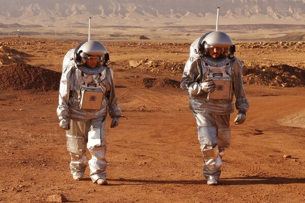 La mission Amadee-20 visant à simuler les conditions de vie sur Mars a été lancée dans le désert du Néguev, en Israël. - Sputnik Afrique