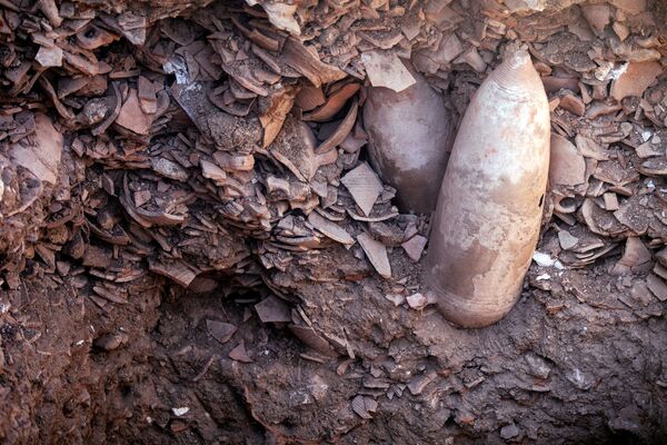 Au cours des fouilles, les archéologues ont également découvert des pressoirs à vin datant de plus de 2.300 ans. Cela montre un &quot;continuum&quot; de la tradition viticole dans la région. - Sputnik Afrique