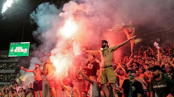 Des supporters lors du match Saint-Etienne - Lille de Ligue 1 (archive photo) - Sputnik Afrique