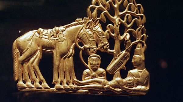 Un objet d'art des Scythes fait en or, image d'illustration  - Sputnik Afrique