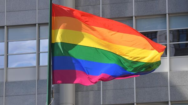 Un drapeau LGBT (image d'illustration) - Sputnik Afrique