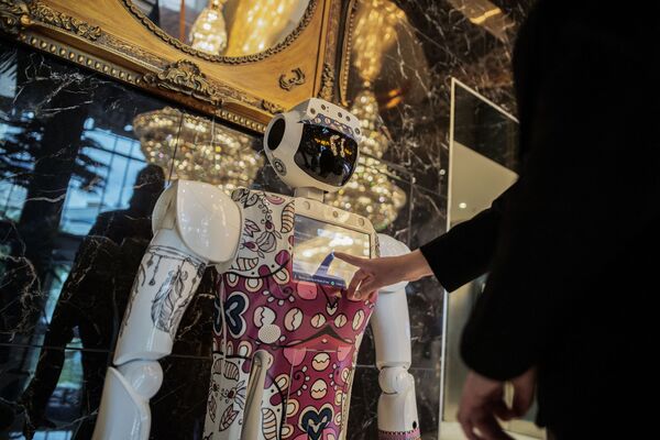 Le robot de CTRL Robotics dans le hall du Sky Hotel de Sandton, en Afrique du Sud. - Sputnik Afrique