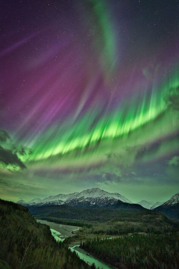 Aurora over Alaska de Jacob Cohen, photo prise à Sutton (Alaska), États-Unis. - Sputnik Afrique