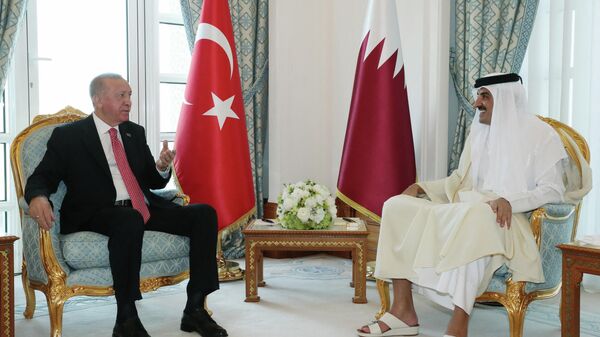Erdogan au Qatar - Sputnik Afrique