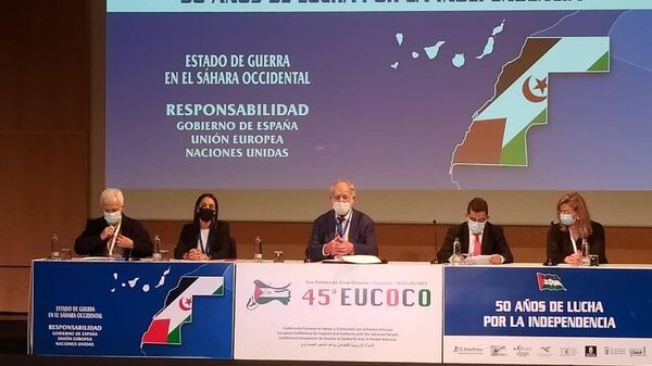 Ouverture de la 45e conférence de la Coordination européenne pour le soutien et la solidarité avec le peuple sahraoui (EUCOCO) à Las Palmas dans les îles Canaries - Sputnik Afrique