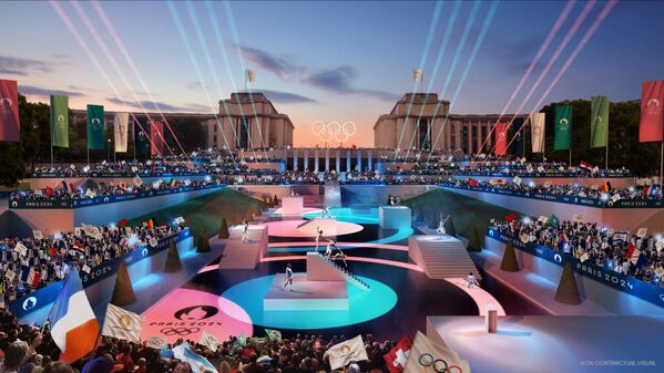 La cérémonie d’ouverture des Jeux de 2024 se terminera sur la place du Trocadéro, où aura lieu l’allumage de la flamme olympique. - Sputnik Afrique