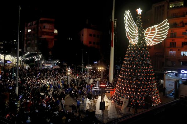 Un arbre de Noël à Beyrouth, au Liban. - Sputnik Afrique