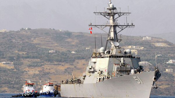 L’USS Arleigh Burke près de la Crète, image d'illustration - Sputnik Afrique