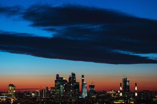 Ciel au-dessus du quartier d’affaires Moscow City à Moscou. - Sputnik Afrique