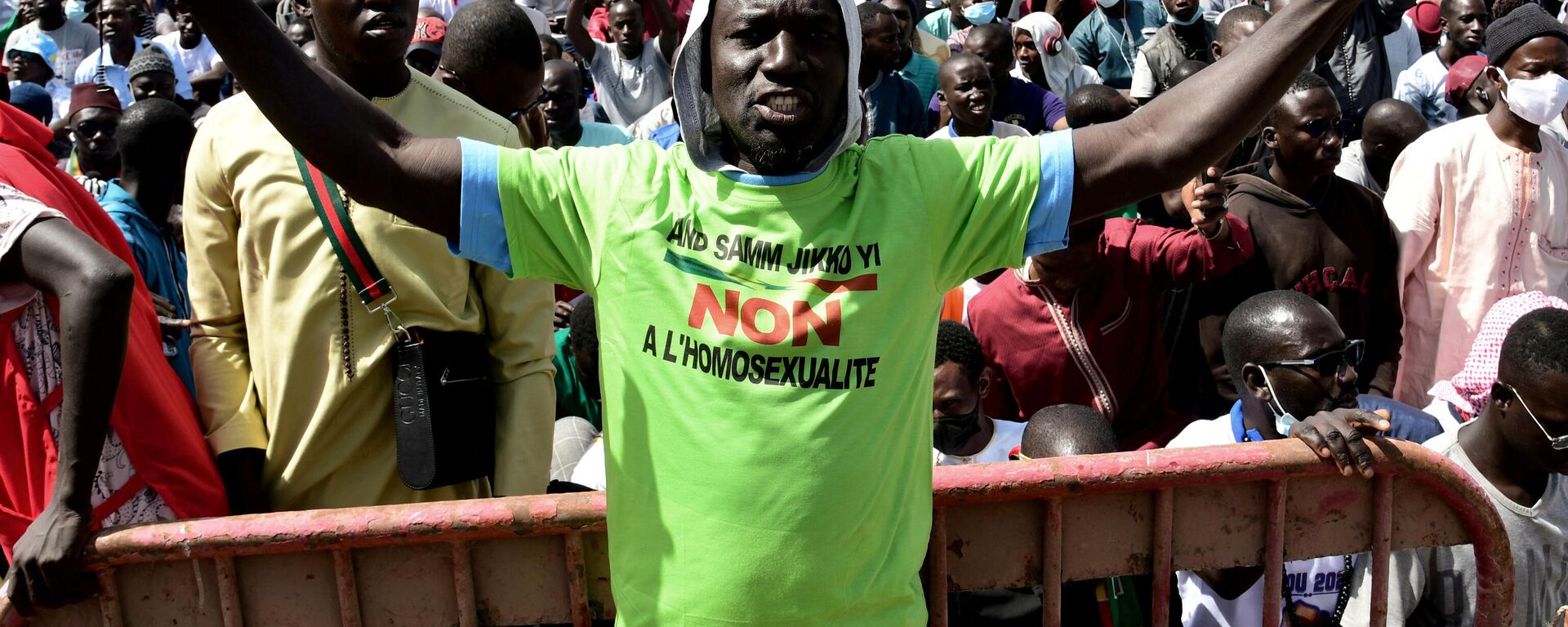 Manifestations contre la communauté LGBT au Sénégal, Dakar, le 23 mai 2021 - Sputnik Afrique, 1920, 30.12.2021