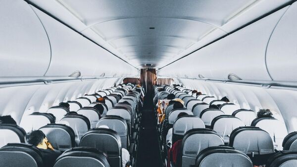 Les gens à l'intérieur d'un avion commercial - Sputnik Afrique