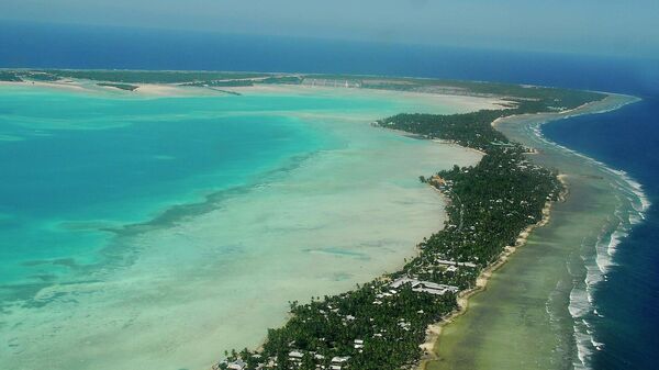 Vue aérienne de Tarawa-Sud, la capitale des Kiribati - Sputnik Afrique