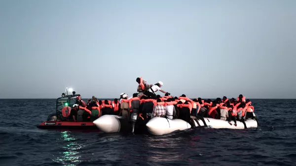 Migrants Méditerranée - Sputnik Afrique