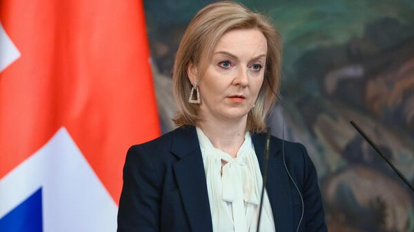 Ministre britannique des Affaires étrangères Liz Truss à Moscou, le 10 février 2022 - Sputnik Afrique