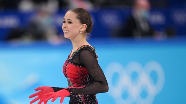 Kamila Valieva, lors des Jeux olympiques d'hiver à Pékin 2022 - Sputnik Afrique