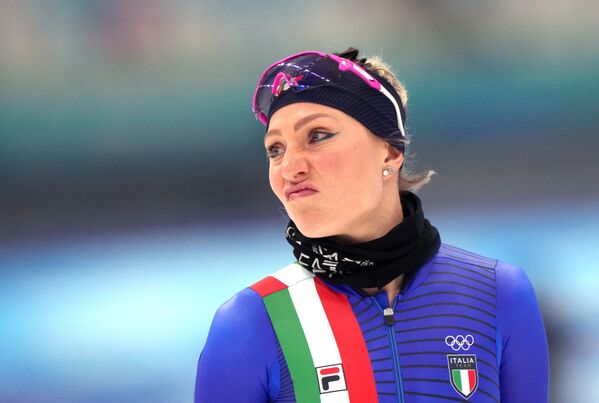 La patineuse de vitesse italienne Francesca Lollobrigida, qui a remporté la médaille d’argent sur 3.000 mètres. - Sputnik Afrique