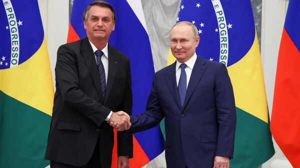 Jair Bolsonaro et Vladimir Poutine - Sputnik Afrique