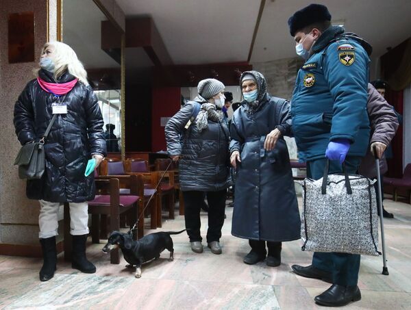Réfugiés du Donbass à l’hôtel Akhtouba à Voljski, dans la région de Volgograd. - Sputnik Afrique