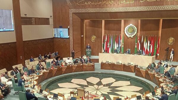 Lavrov s’adresse aux représentants permanents des pays membres de la Ligue arabe. Archive - Sputnik Afrique