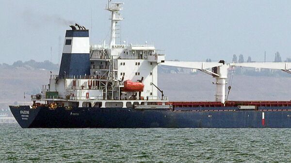 Le bateau Razoni chargé de maïs quitte le port de la ville ukrainienne d’Odessa - Sputnik Afrique