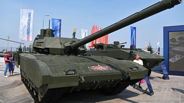 Le char de combat russe T-14 Armata au Forum Armée-2022 - Sputnik Afrique