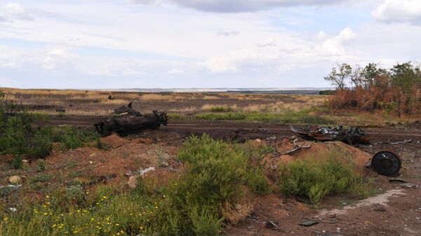Le matériel détruit des forces armées ukrainiennes (photo d'archives) - Sputnik Afrique