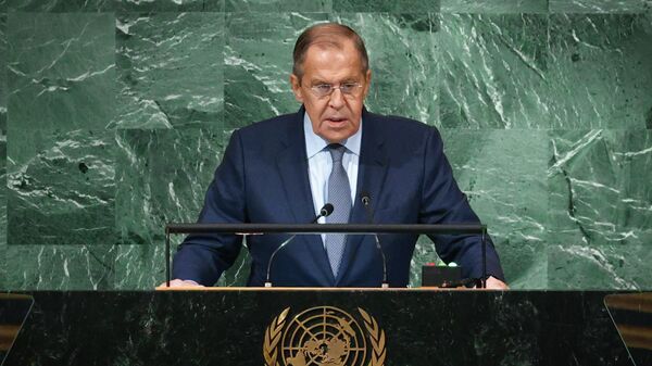Ministre russe des Affaires étrangères Sergueї Lavrov à l'Onu, le 24 septembre 2022 - Sputnik Afrique