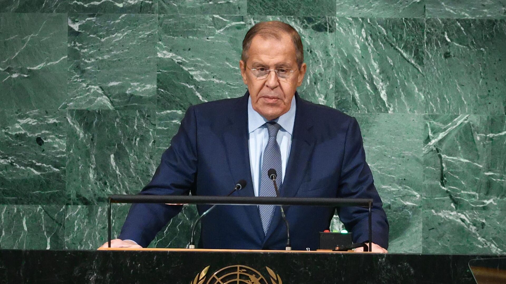 Ministre russe des Affaires étrangères Sergueї Lavrov au siège de l'Onu, septembre 2022 - Sputnik Afrique, 1920, 01.04.2023