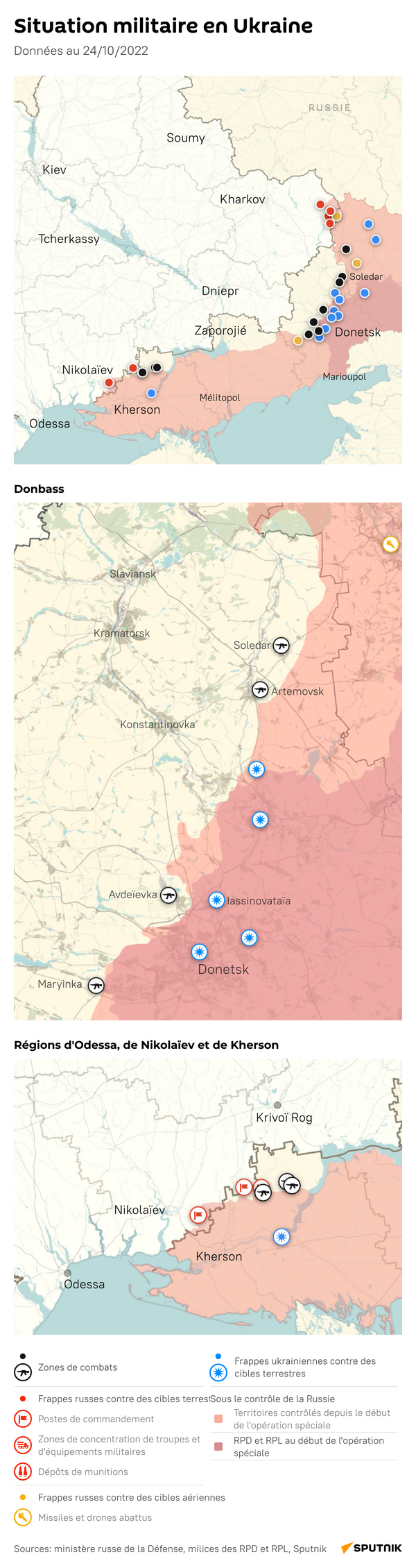Situation militaire en Ukraine, 24 octobre 2022 - Sputnik Afrique
