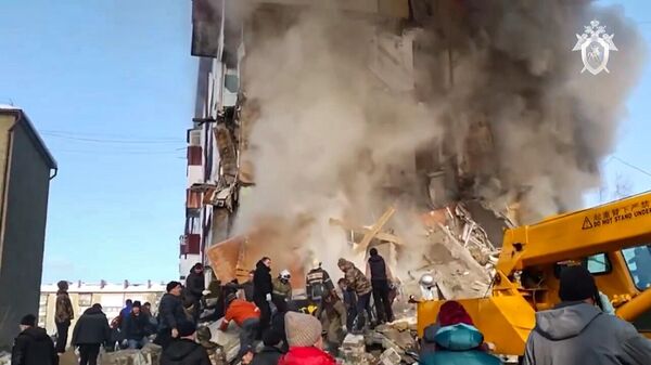 Explosion d’un immeuble résidentiel sur l’île de Sakhaline, en Russie, le 19 novembre 2022 - Sputnik Afrique