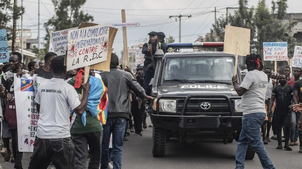Manifestation contre des soldats ougandais dans l’est de la RDC - Sputnik Afrique