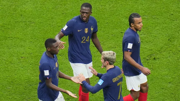 L'équipe de France de football lors du match contre le Maroc   - Sputnik Afrique