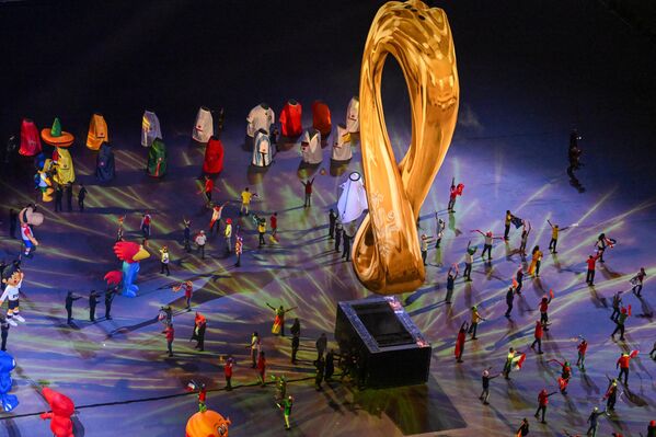Du 20 novembre au 18 décembre, le Qatar a organisé la Coupe du monde de football. L’Argentine a gagné. Sur la photo: la cérémonie d’ouverture de la Coupe du monde de football au stade Al-Bayt, à Al-Khor. - Sputnik Afrique