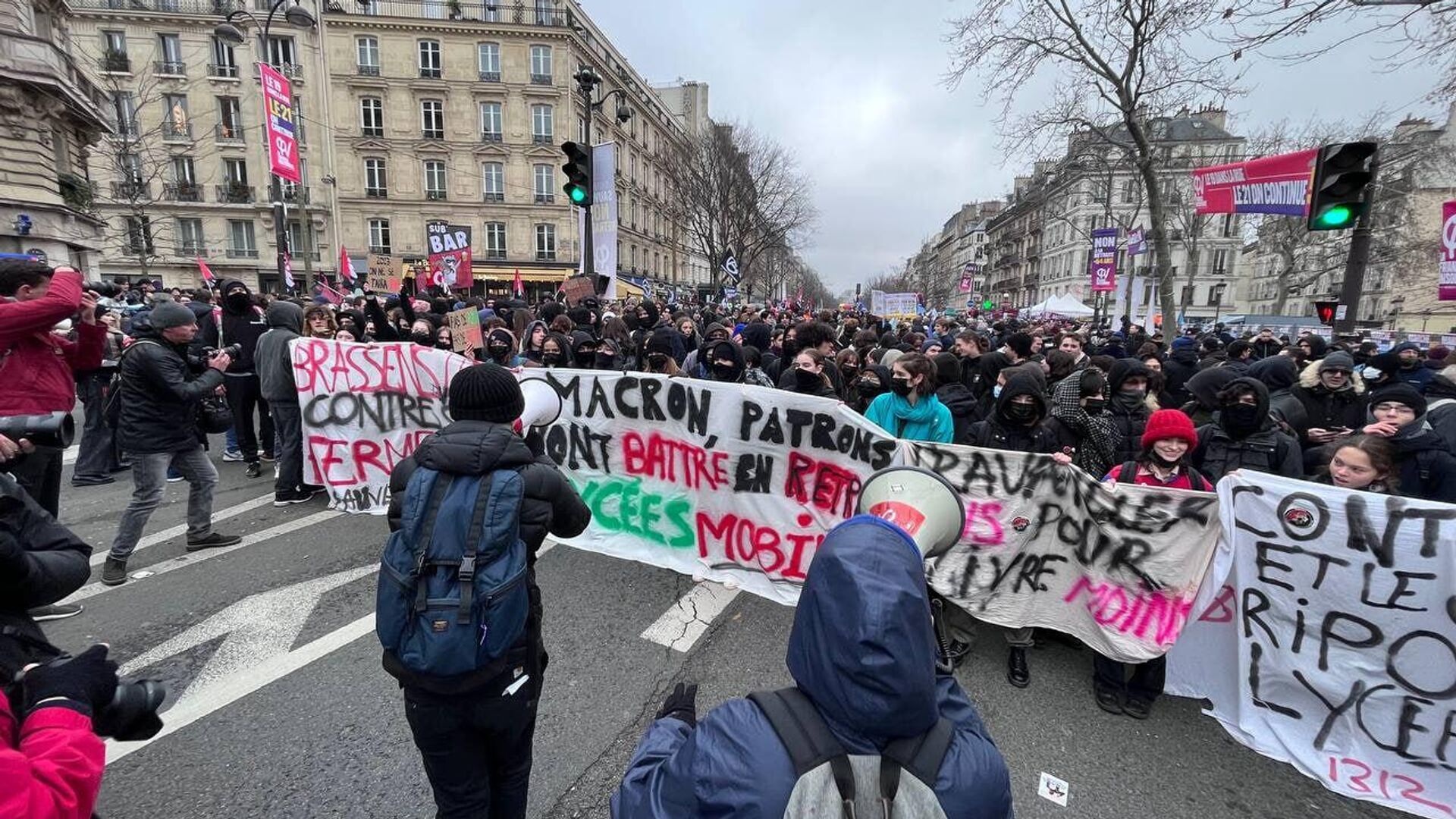 Manifestation contre la réforme de la retraite à Paris, le 19 janvier 2023 - Sputnik Afrique, 1920, 19.01.2023