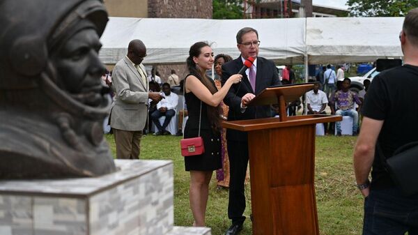 Le buste de Gagarine est  inauguré aujourd'hui sur le campus de l’Université de Kinshasa.  - Sputnik Afrique