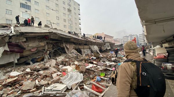 Des conséquences du tremblement de terre en Turquie, le 6 février 2023 - Sputnik Afrique