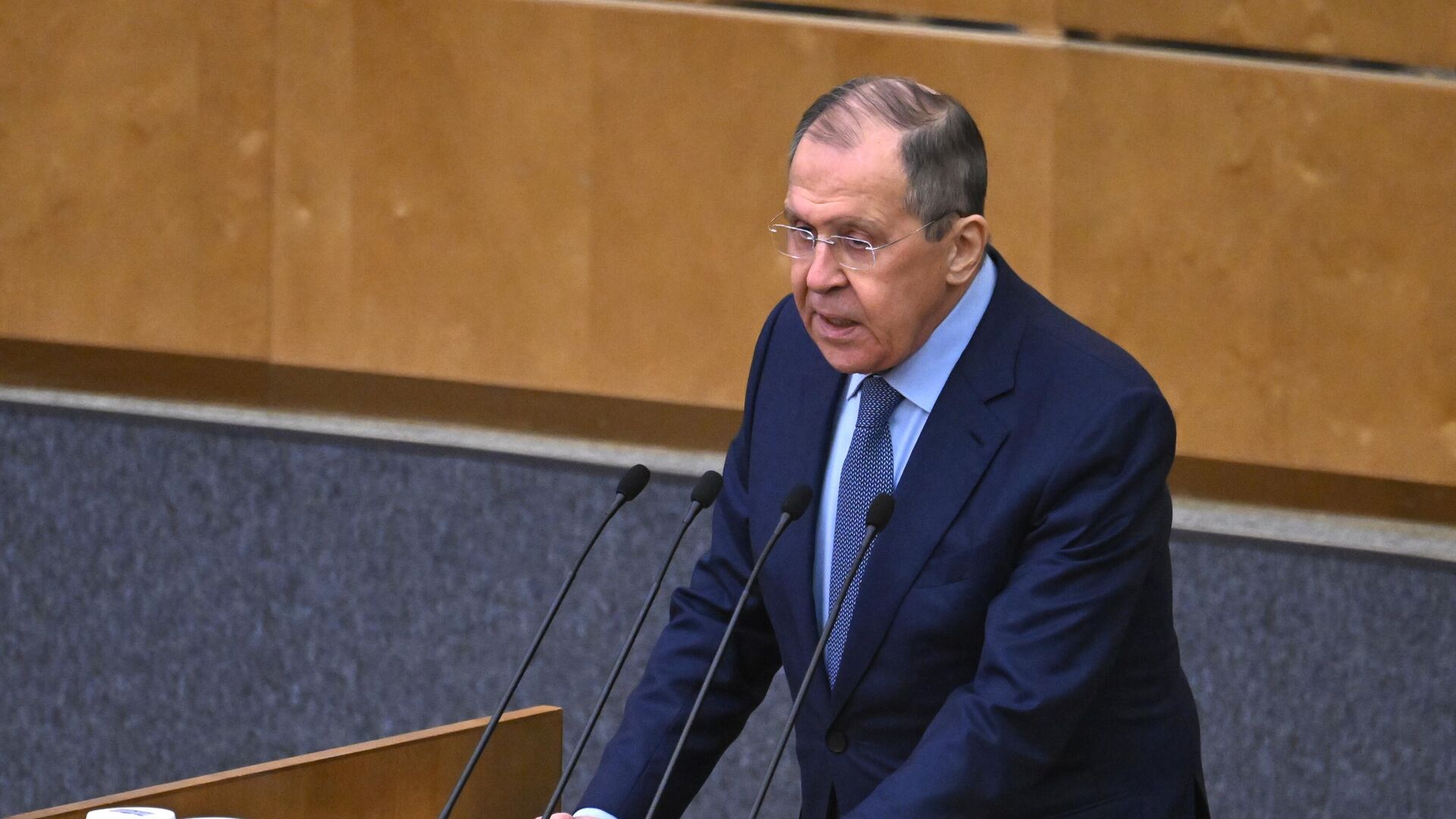 Sergueï Lavrov s’exprime devant les députés à la chambre basse du Parlement russe, le 15 février 2023 - Sputnik Afrique, 1920, 15.02.2023