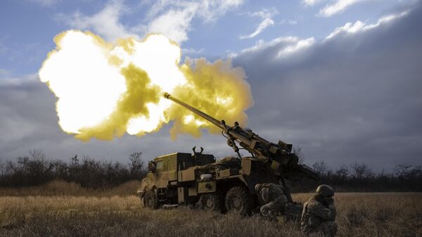 Un canon Caesar dans la zone du conflit ukrainien - Sputnik Afrique