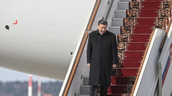 Xi Jinping est arrivé en Russie pour une visite d’État  - Sputnik Afrique