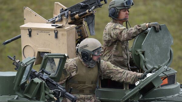 US soldiers at the exercise area in Grafenwoehr, Germany - Sputnik Africa