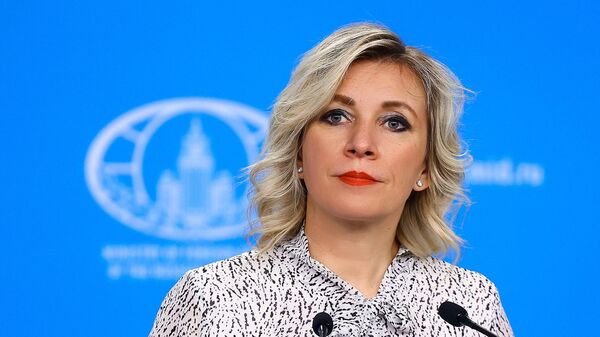 Russian Foreign Ministry’s spokeswoman Maria Zakharova attends her weekly briefing in Moscow, Russia. - Sputnik Afrique