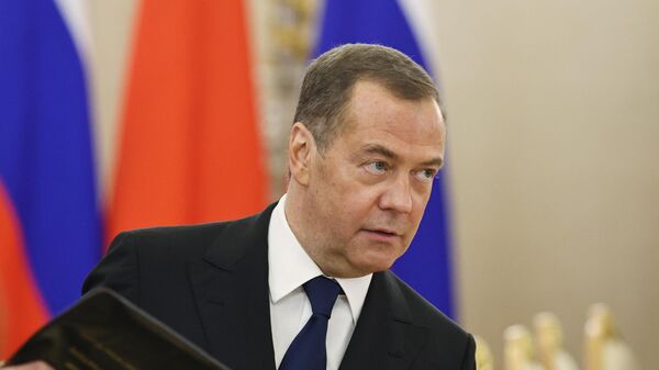 Russian Security Council Deputy Chairman Dmitry Medvedev - Sputnik Africa