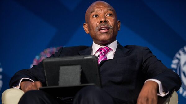 South African Reserve Bank Governor Lesetja Kganyago participates in panel discussion on emerging markets' response to recent exchange rate pressures at the 2016 Annual Meetings of the International Monetary Fund and the World Bank Group at George Washington University on October 8, 2016 in Washington, DC.  - Sputnik Africa
