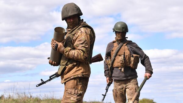 PMC near Artemovsk in the Donetsk People's Republic - Sputnik Africa