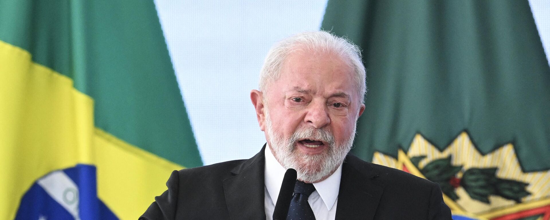 Brazilian President Luiz Inacio Lula da Silva delivers a speech during the launching ceremony of the National Public Security Program (PRONASCI) at the Planalto Palace in Brasilia on March 15, 2023 - Sputnik Africa, 1920, 16.04.2023