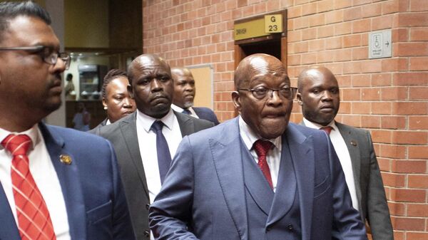 Former South African President Jacob Zuma arrives at the Pietermaritzburg High Court in Pietermaritzburg, South Africa, on April 17, 2023. - Sputnik Africa