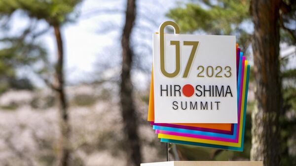 Логотип встречи министров иностранных дел G7 в Каруидзаве, Япония - Sputnik Africa